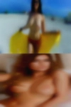 Naked woman leaning over